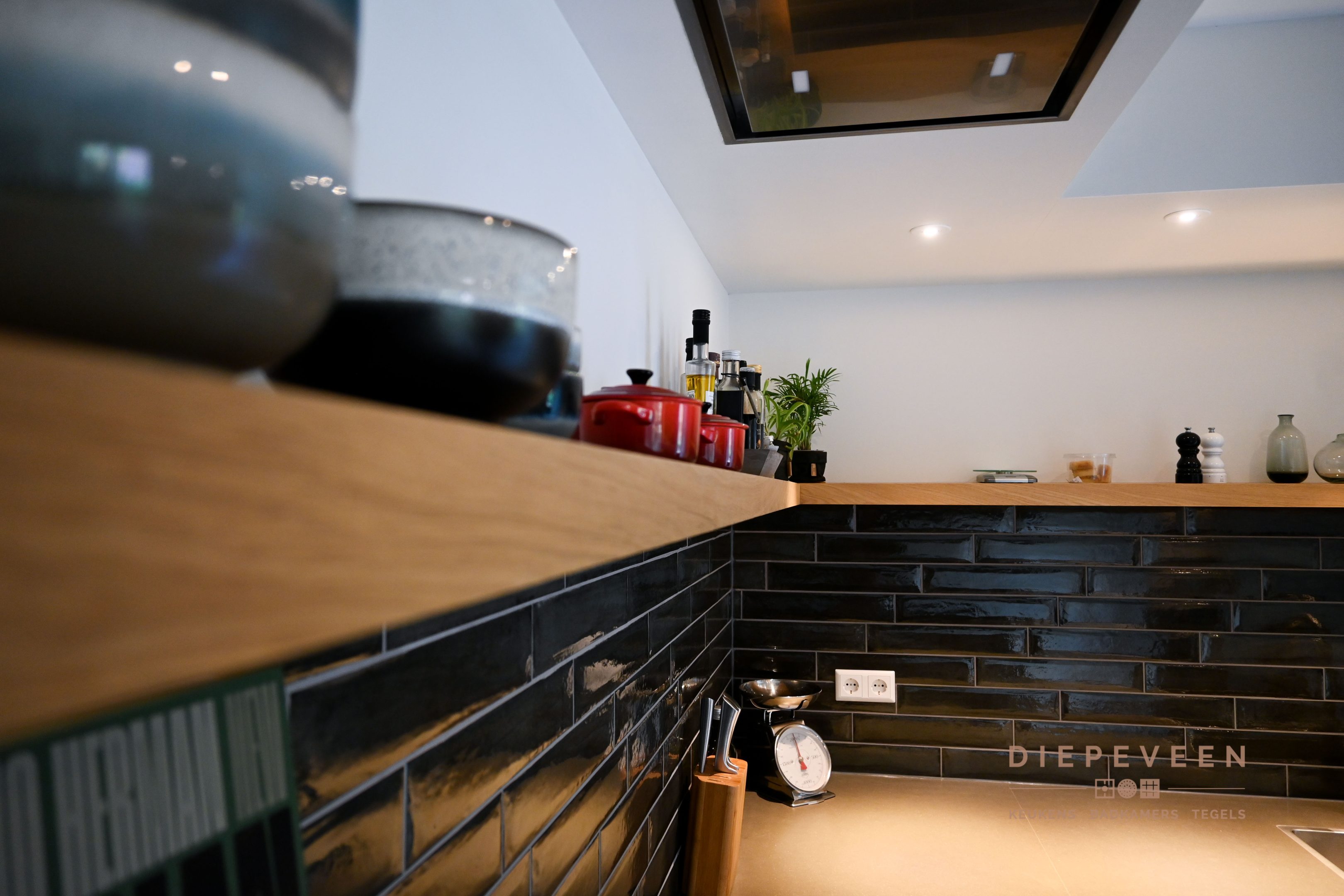 Houten design plank keuken