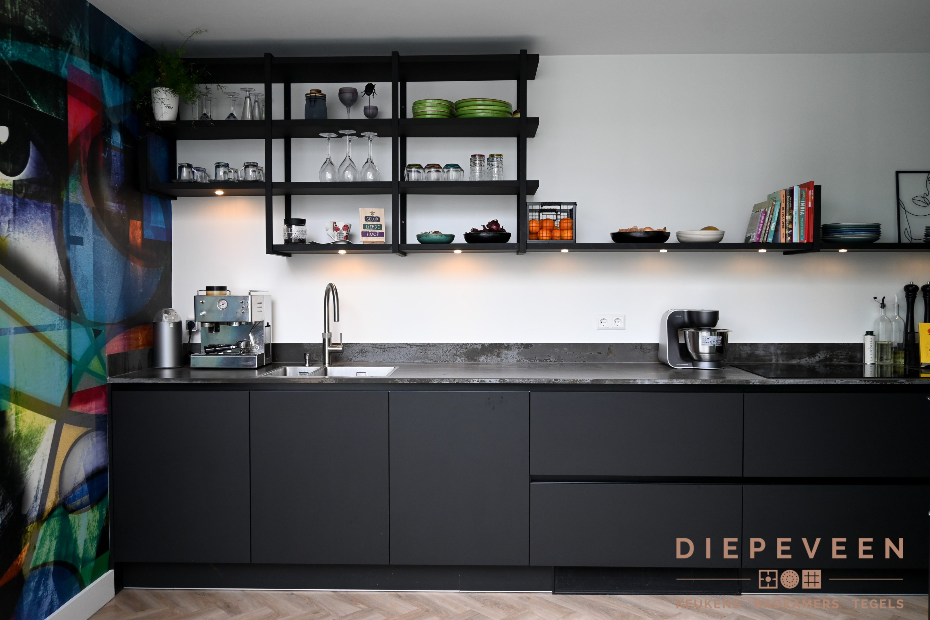 Keuken met design frame 