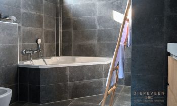 Landelijke grijze badkamer, Raamsdonksveer
