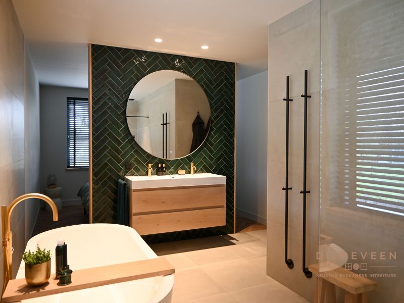 Moderne stijlvolle badkamer, Krimpen aan de Lek