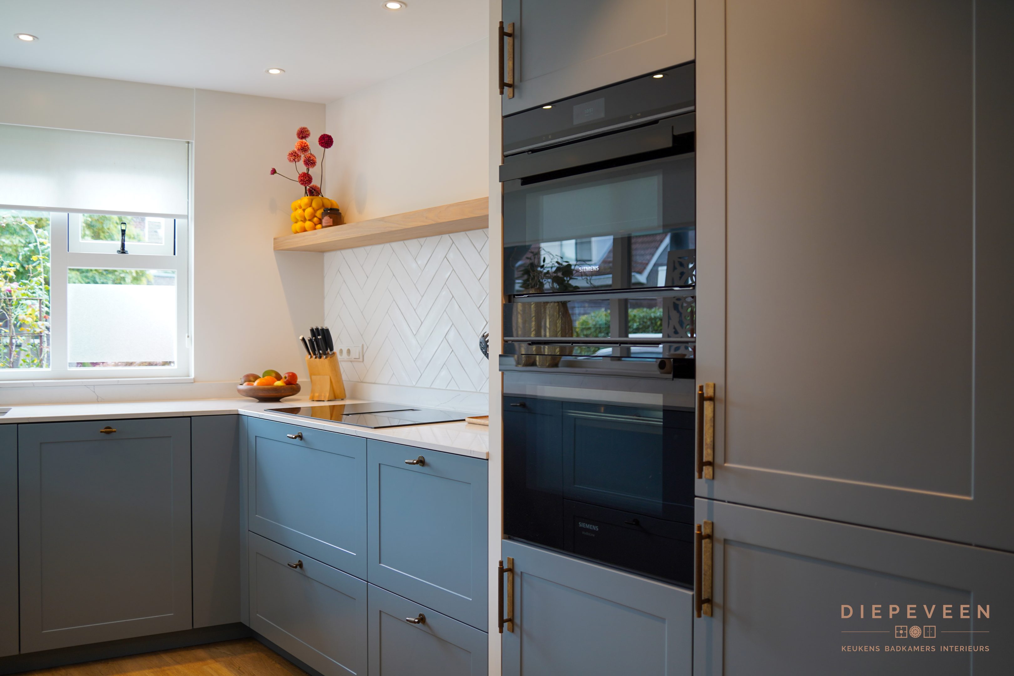 || Blauwe landelijke keuken, Hardinxveld-Giessendam ||